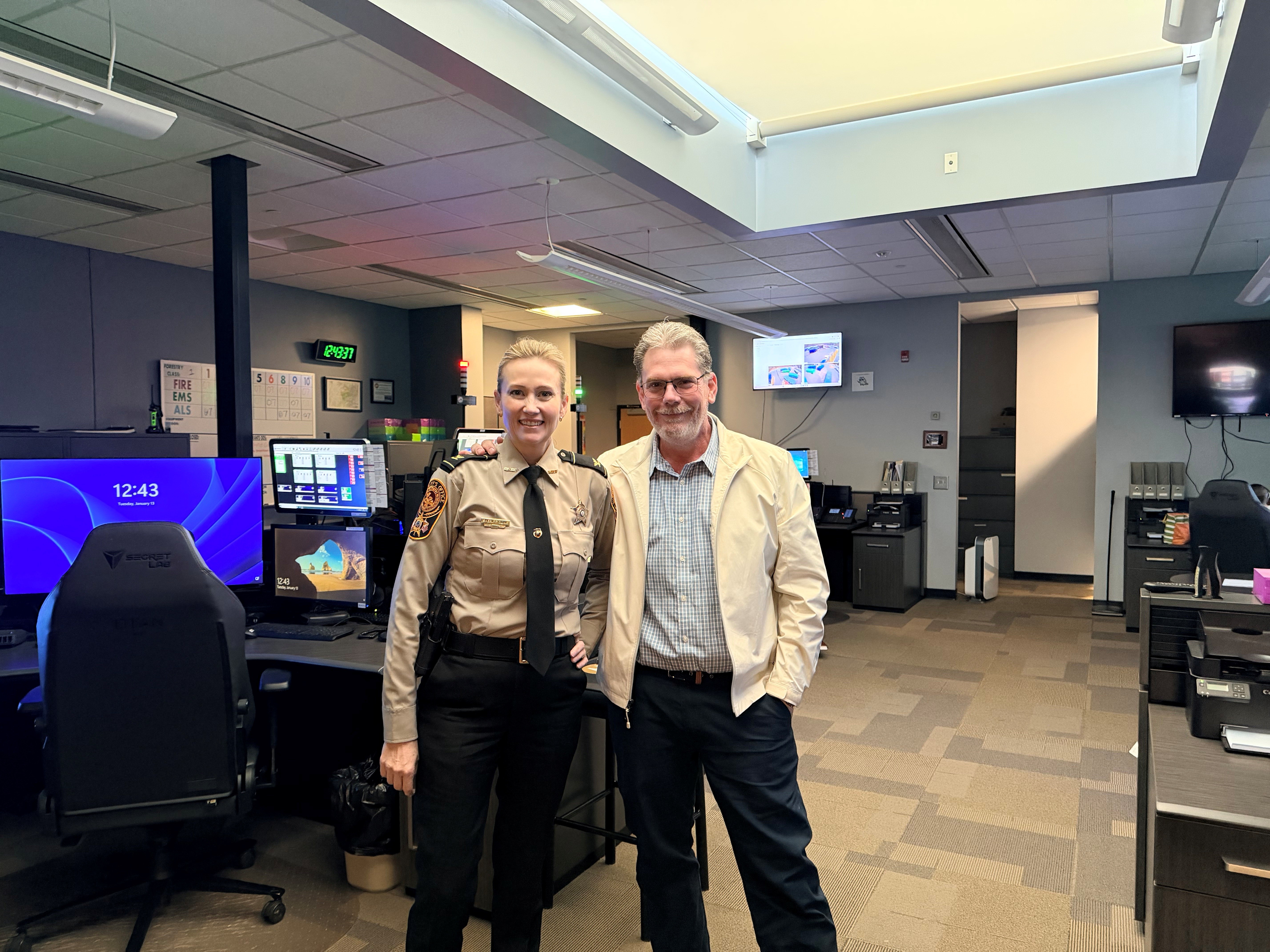 Images feature Todd C. Jones and Warren County Sheriff Crystal Cline. Crystal is a lifelong friend and professional collaborator, with over 15 years of working together.