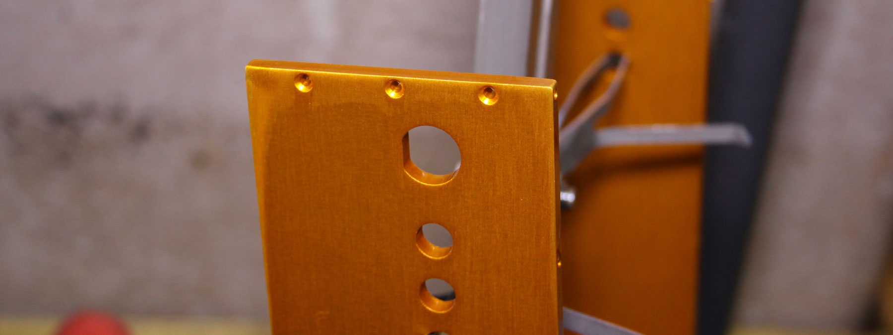 Anodized Aluminum - Orange Dye