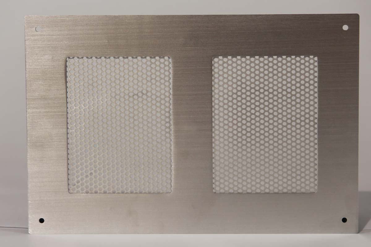 Perforated Aluminum Sheet Metal with Grained Finish